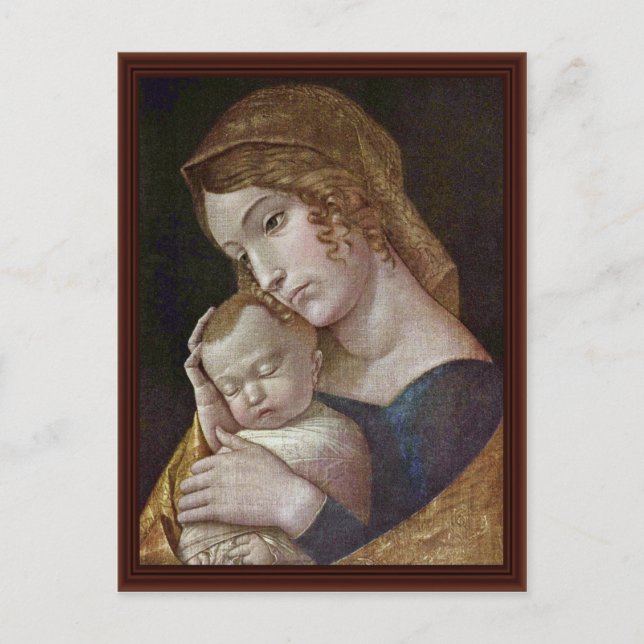 Carte Postale Maria Avec L'Enfant Qui Dort Par Andrea Mantegna (Devant)