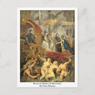 Carte Postale Maria De Medici À Marseille Par Peter Rubens