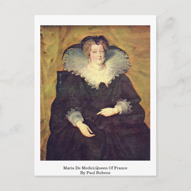 Carte Postale Maria De Medici, Reine De France Par Paul Rubens (Devant)