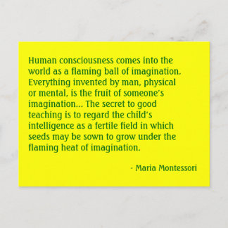 Carte Postale Maria Montessori Quote No. 4 Post Card