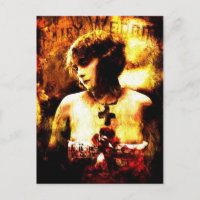 Carte postale mariage