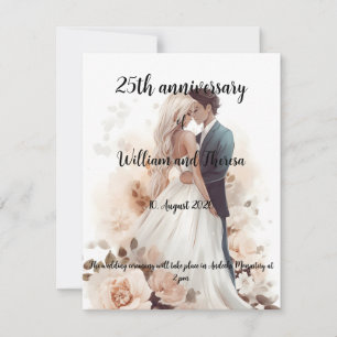 Carte postale mariage