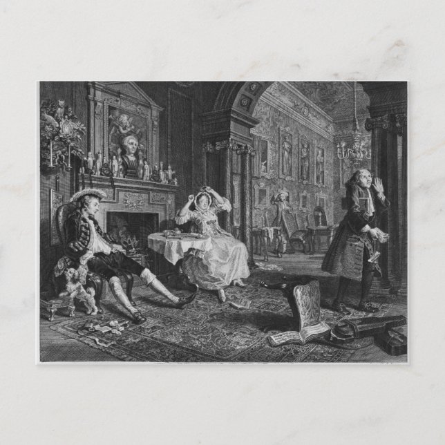 Carte Postale Mariage à la mode (Devant)