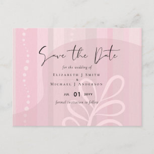 Carte Postale Mariage Abstrait moderne scandinave japonais