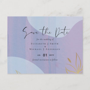 Carte Postale Mariage Abstrait moderne scandinave japonais