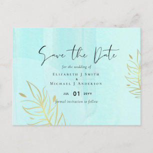 Carte Postale Mariage Abstrait moderne scandinave japonais