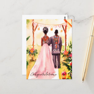 Carte Postale Mariage Afro-Américain