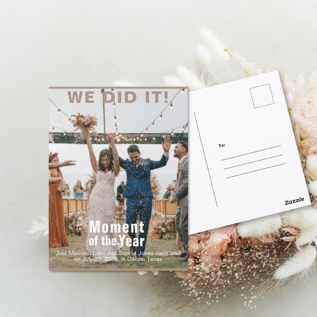 Carte Postale Mariage Ajouter Photo Fun Magazine Couverture (Wedding Add Photo Fun Magazine Cover Postcard)