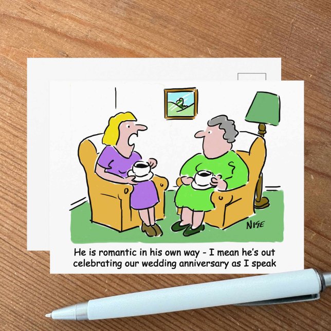 Carte postale mariage Anniversaire de célébration (Créateur téléchargé)