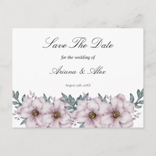 Carte Postale Mariage au parfum d'eucalyptus floral Sauvegarder