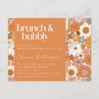 Mariage Bohème Terracotta Fleurs Brunch Bubbly
