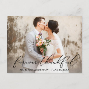 Carte Postale Mariage Calligraphie Élégante Toujours Reconnaissa