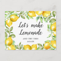 Mariage Changer la Date Citrons Fleurissent Vert