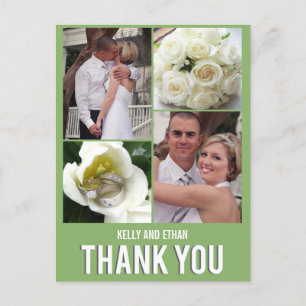 Carte postale Mariage Collage Chic