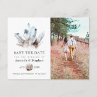 Mariage Cristal Aigue-Marine Enregistrer la Date