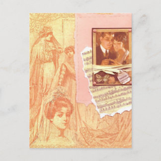 Carte Postale Mariage cru des années 1920