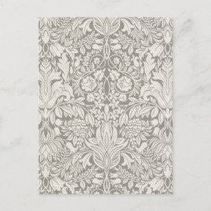 Carte Postale Mariage Damask Vintage Blanc Mariage Vieux Dentell