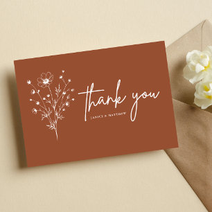 Carte Postale Mariage d'automne de style boho aux botaniques ora