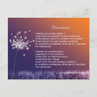 Carte Postale Mariage de automne Instructions Hébergements Boîti