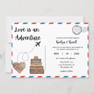 Carte postale - Mariage de destination