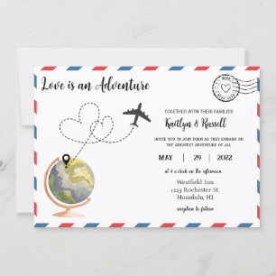 Carte postale - Mariage de destination