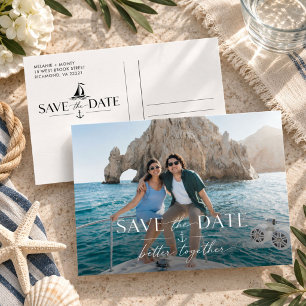 Carte Postale Mariage de Destination au Mexique Photo Save the D