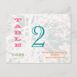 Carte Postale Mariage de forêt de bouleaux Numéro de tableau