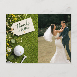 Carte Postale Mariage de golf créez votre propre photo
