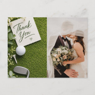 Carte Postale Mariage de golf créez votre propre photo