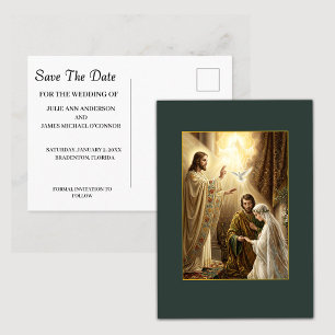 Carte Postale Mariage de la Sainte Trinité Enregistrer la Date