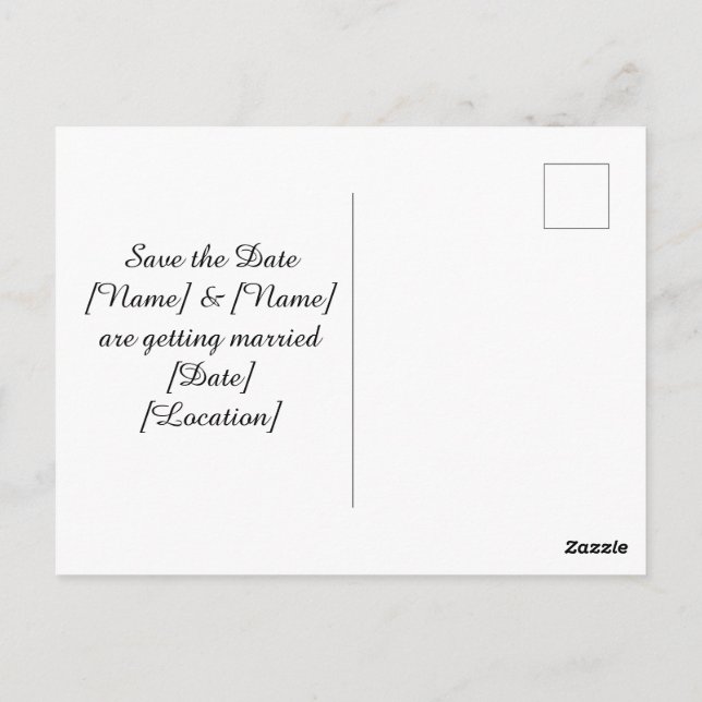 Carte Postale Mariage de passionné de pêche avec canne et fleurs (Dos)