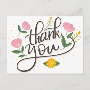 Carte postale Mariage de photo de script moderne