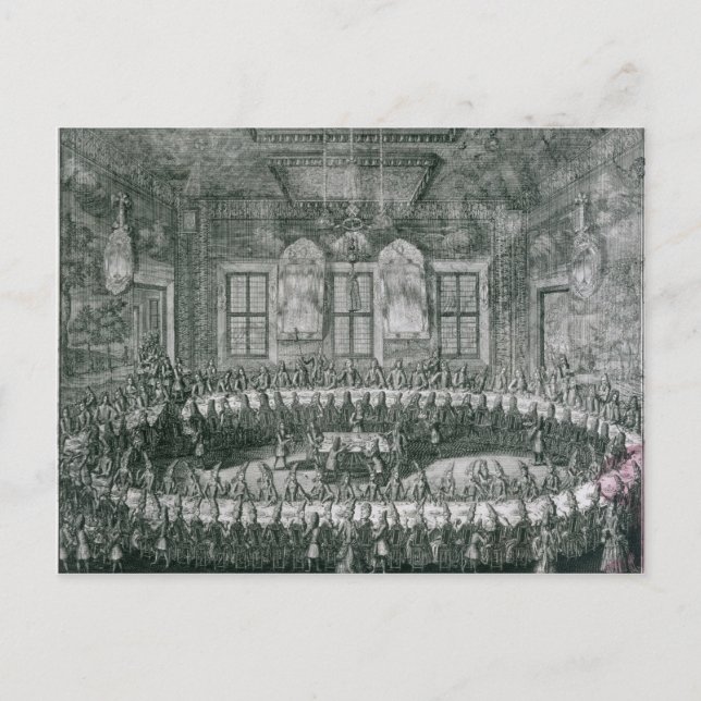 Carte Postale Mariage de Pierre I et Catherine en hiver (Devant)