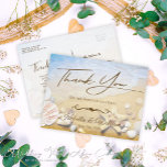 Carte Postale Mariage de plage tropical Merci Starfish<br><div class="desc">Tropical beach mariage étoiles de mer coquilles merci carte postale. Le texte peut être modifié en utilisant à droite le menu "Détails". Pour tout adapter à vos besoins, cliquez sur le bouton "Personnaliser" et vous pouvez modifier le style du texte et la couleur du papier. D'autres couleurs sont disponibles. Vous...</div>