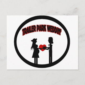 Carte Postale Mariage de remorque