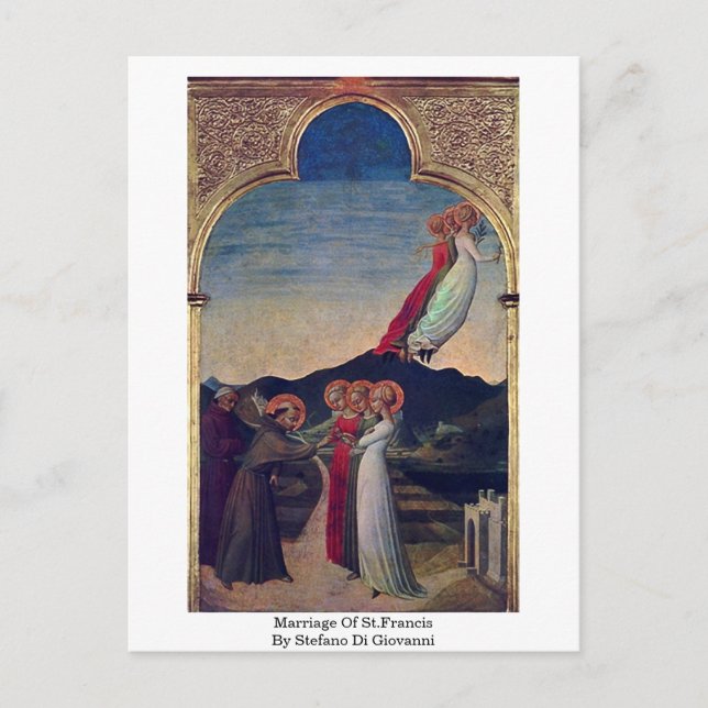 Carte Postale Mariage De Saint François Par Stefano Di Giovanni (Devant)