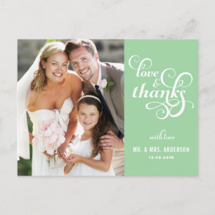 Carte postale Mariage de script élégant   Mention