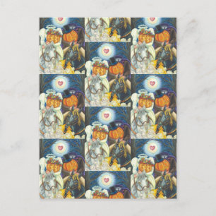 CARTE POSTALE MARIAGE DE SLEEPY HOLLOW, HALLOWEEN DU CAVALIER SA