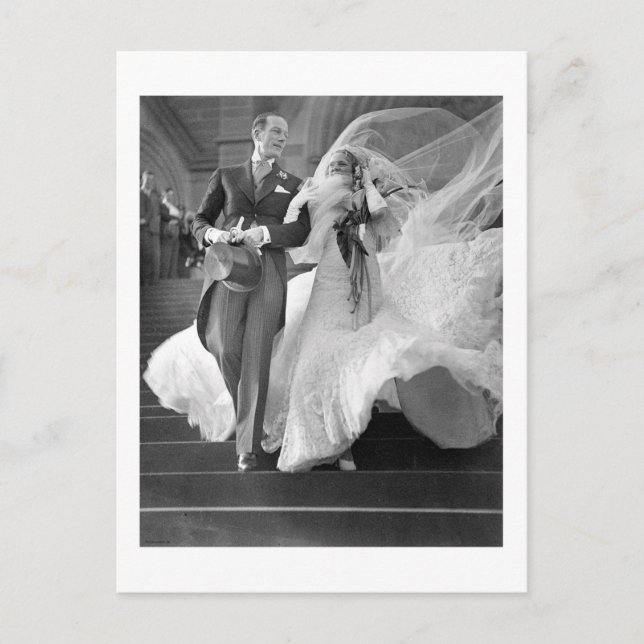 Carte Postale Mariage de Vintage (Devant)