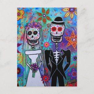 CARTE POSTALE MARIAGE DIA DE LOS MUERTOS