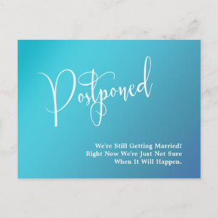 Carte Postale Mariage différé d'Ombre Turquoise Aqua