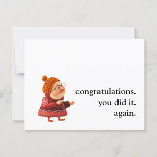 Carte Postale Mariage divorcé attitude drôle salutation