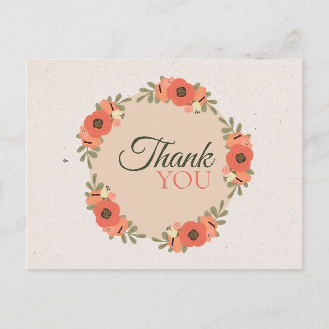 Carte Postale Mariage du jardin floral (Devant)