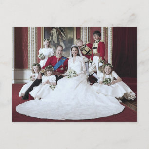 Carte Postale Mariage du prince William et de Catherine Middleto