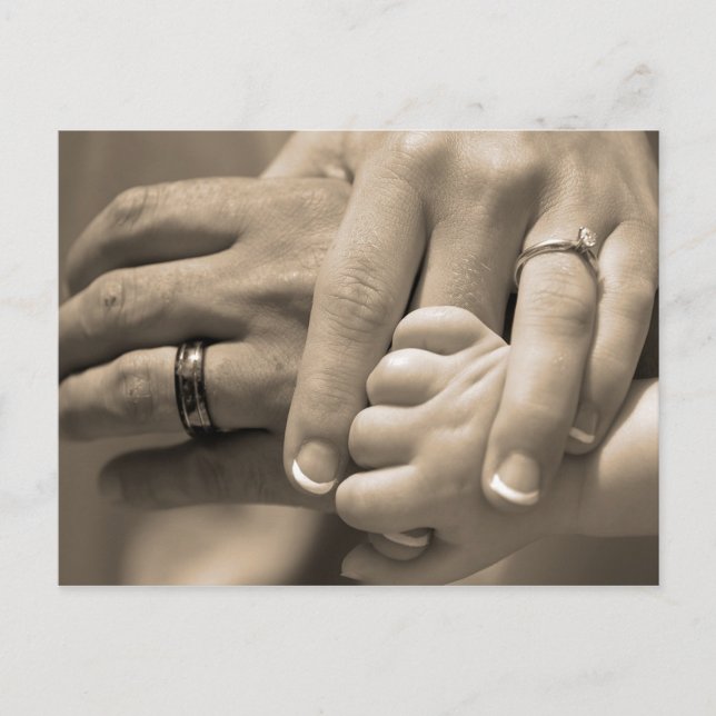 Carte Postale Mariage en famille (Devant)