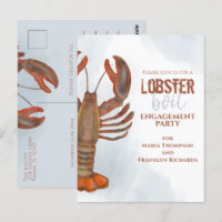 Mariage Engagement Party Simple Homard Bouille