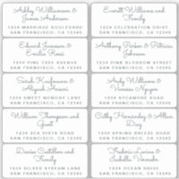 Carte postale Mariage  Étiquette de adresse invité