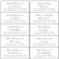 Carte postale Mariage  Étiquette de adresse invité