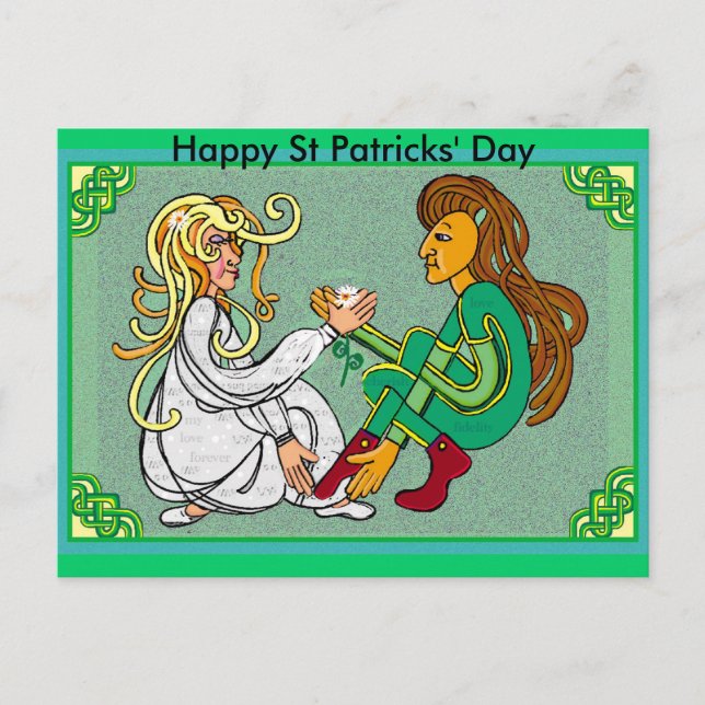 Carte Postale Mariage facile, Joyeux Jour des St patrick (Devant)
