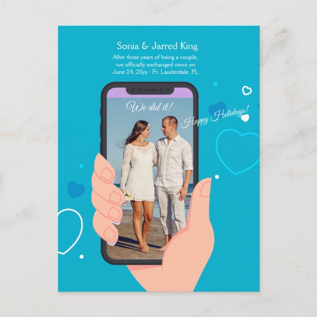 Carte postale mariage Faire-part (Devant)